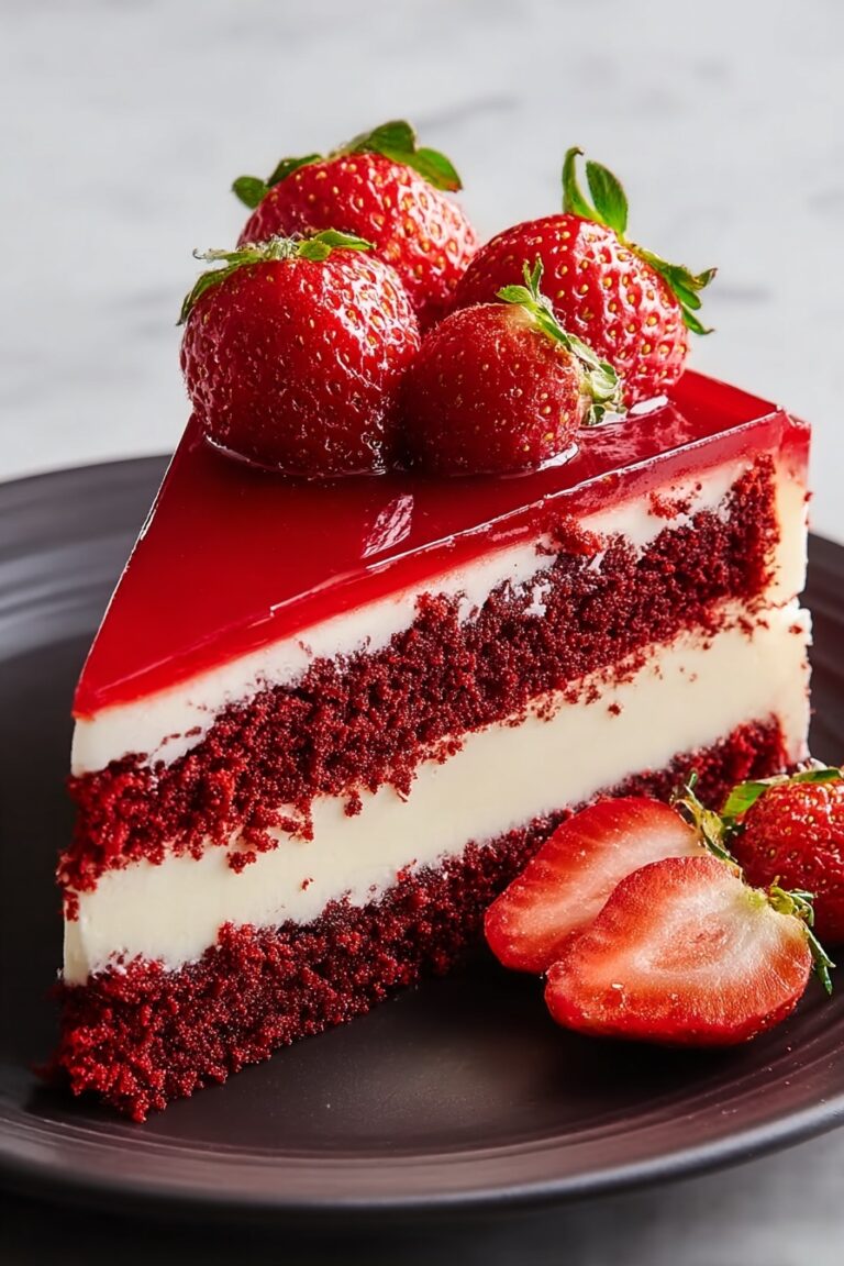 Red Velvet Strawberry Cheesecake Recipe
