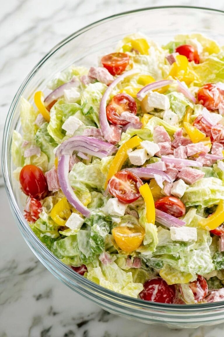 Grinder Salad with Creamy Herb Dressing Recipe