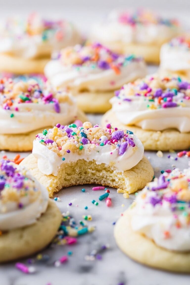 Birthday Cake Cookies with Cream Cheese Frosting Recipe