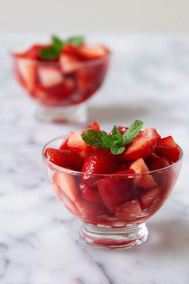Refreshing Strawberry Mint Fruit Salad Recipe