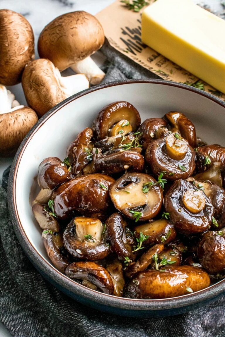 Garlic Butter Sautéed Mushrooms Recipe