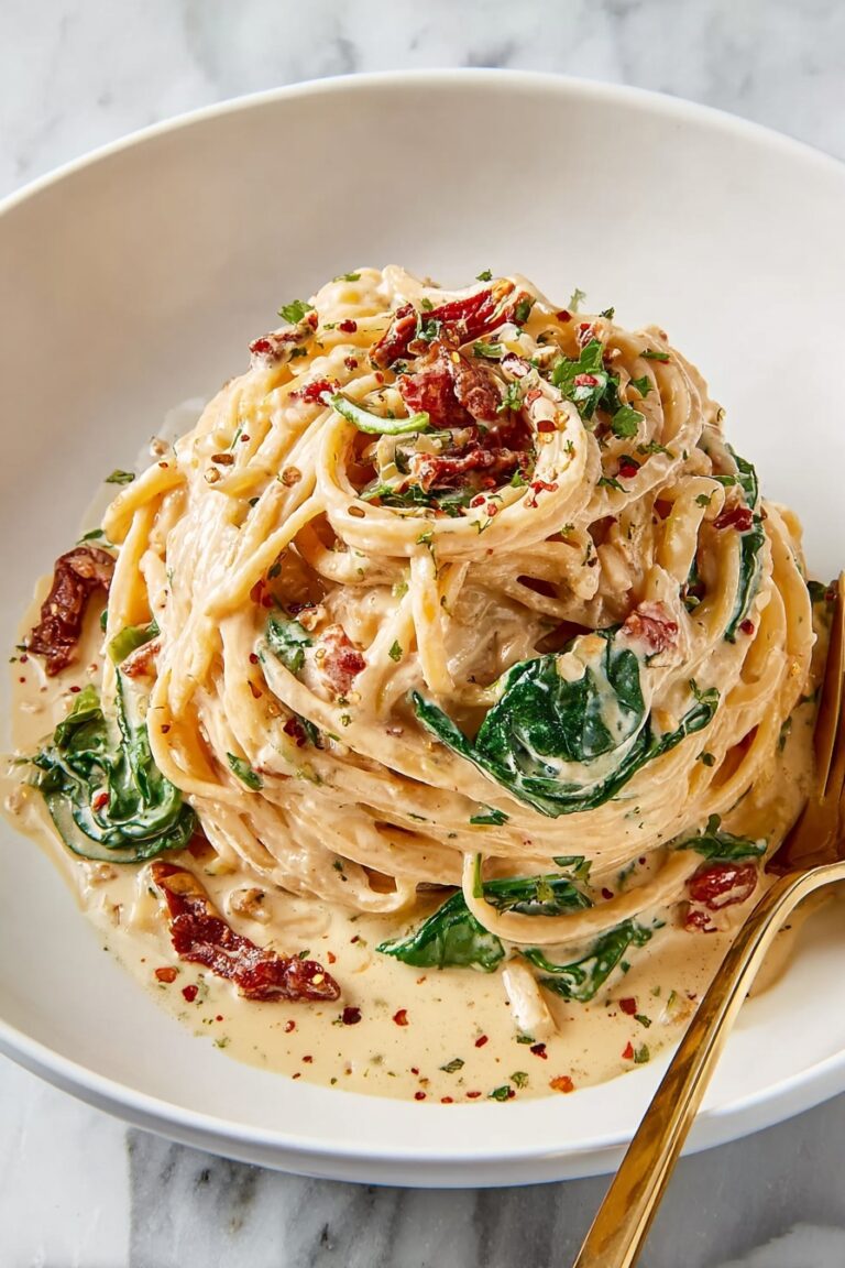Creamy Sun-Dried Tomato Linguine Recipe