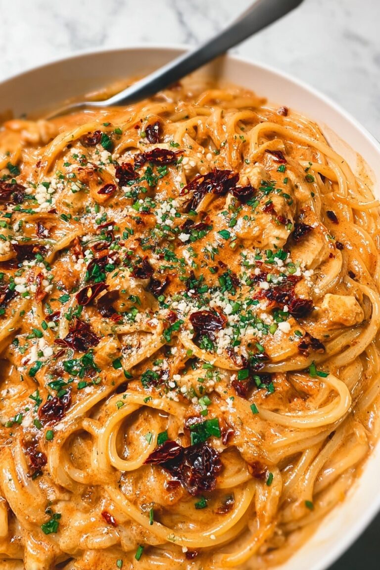 Caramelized Onion Spaghetti with Chili Oil Recipe